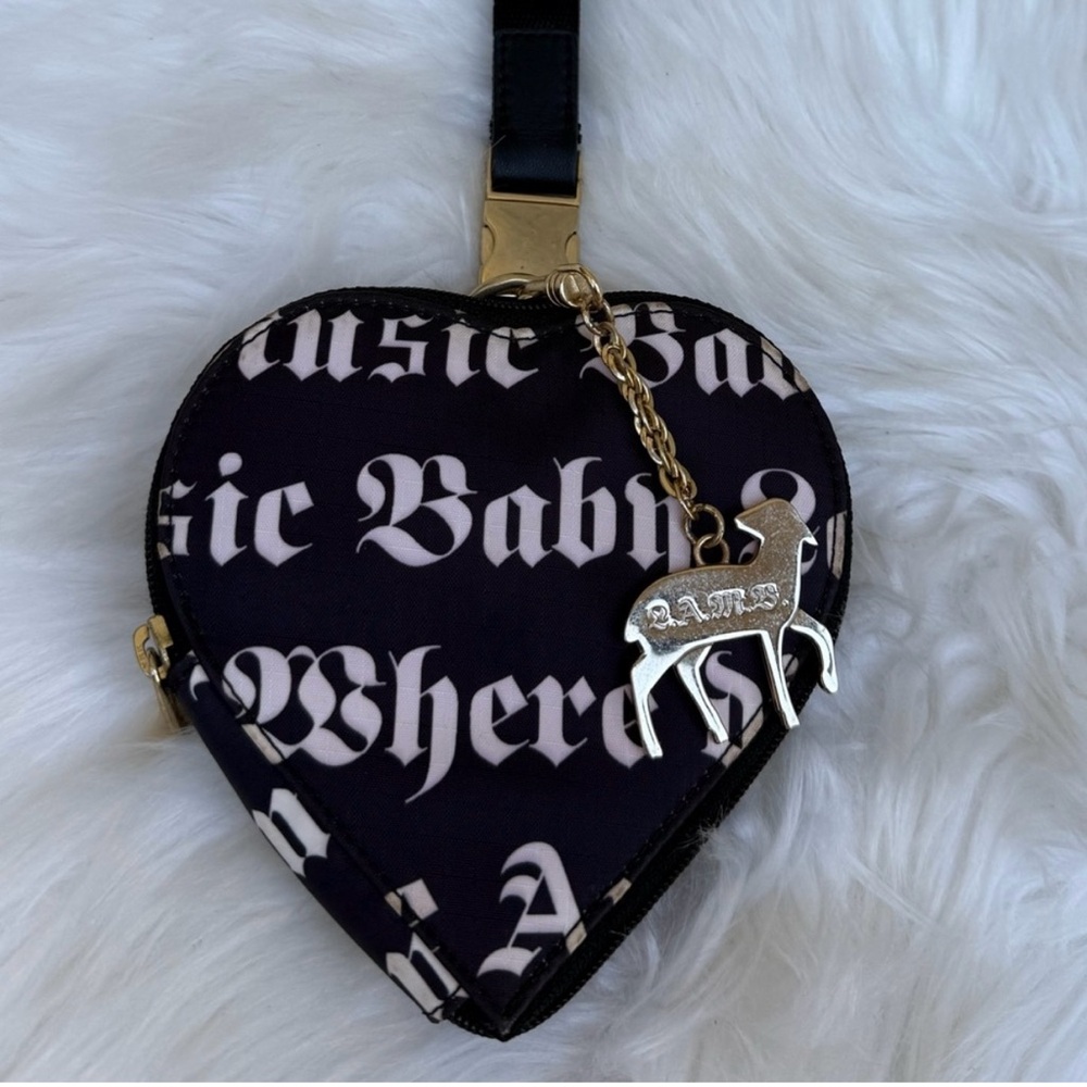 L.A.M.B. LeSportsac heart wristlet case with charm